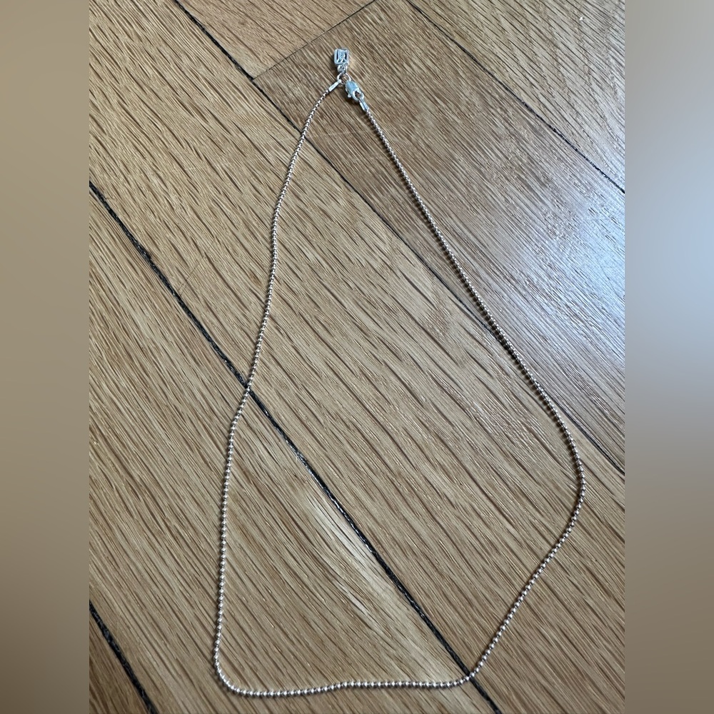 New 16 inch sterling ball chain necklace Waxing Poetic